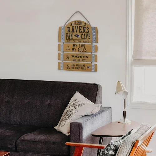 Miniatura 4 de FOCO Letrero colgante de pared con logotipo de equipo de la NFL