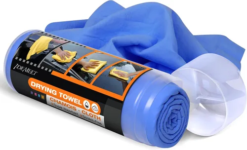 Toalla de gamuza absorbente de alta calidad para secado de automóvil, 26 x 17 pulgadas, grande, reutilizable para vehículos, baño, eliminación de