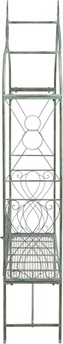 Miniatura 7 de SAFAVIEH Colección al aire libre Eloise Victoriana Antiguo Verde Oscuro Hierro Forjado Arco Jardín Arco Arbor