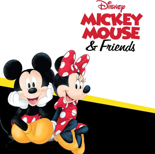 Miniatura 6 de Disney Pendientes de aro con diseño de Mickey Mouse de plata de ley con circonita cúbica para mujer Sterling 925 circonita