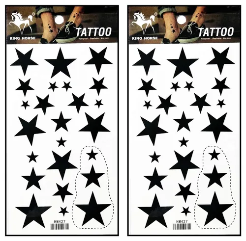 Miniatura 4 de Tatuajes de 2 hojas coloridas y hermosas flores de orquídea de jazmín rosa, temporales, tatuajes falsos de fantasía, moda para mujeres, pintura