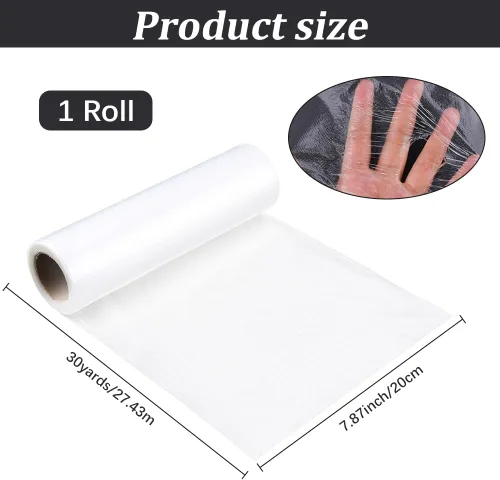 Miniatura 2 de Estabilizador de bordado soluble en agua transparente de 30 yardas de 7.87 pulgadas, compatible con la mayoría de los aros, rollos de película