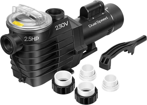 Miniatura 10 de VIVOHOME Bomba de piscina sobre el suelo de ahorro de energía de 1.0 HP 5280 GPH, 115 V con cesta de colador, certificado ETL y DOE