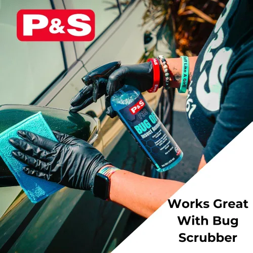 Miniatura 3 de P&S Professional Detail Products Bug Off Removedor de Insectos – Limpiador de salpicaduras de insectos de fuerza industrial, seguro para pintura