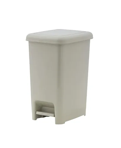 Miniatura 12 de Superio Bote de basura delgado con pedal de pie, bote de basura de 6.5 galones con tapa, cubo de basura de plástico mediano, papelera para baño