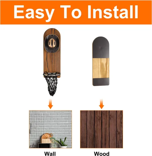 Miniatura 3 de uxcell Abrebotellas de madera montado en la pared, sombrero de vaquero vintage, abridor de tapas de cerveza con imán y tapa coleccionista, regalos