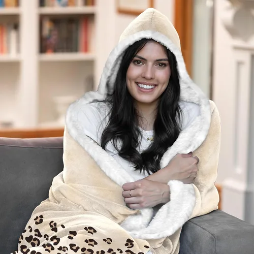 Miniatura 7 de Vprintes Gifts for Her - Sherpa Fleece Wearable Blanket Hoodie -Gifts for Wife from Husband