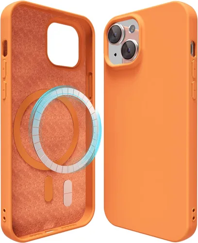 Miniatura 36 de oakxco Funda de silicona para iPhone 12 Pro Max, magnética, compatible con carga inalámbrica Magsafe, cubierta protectora de goma suave y delgada