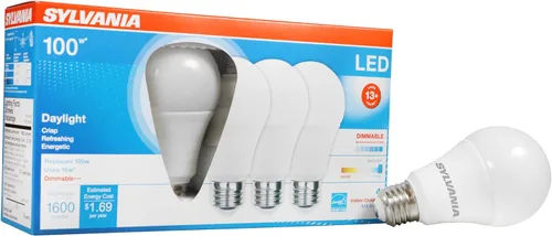 Miniatura 16 de Sylvania Ultra - Bombilla LED equivalente a 60 W A19, eficiente 9 W, base media, regulable, acabado esmerilado, 800 lúmenes, blanco brillante