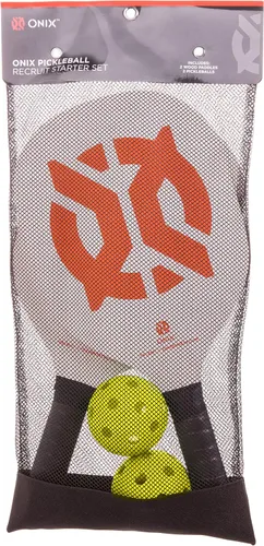 Miniatura 12 de Recruit by Onix - Juego de iniciación de pickleball - Incluye dos paletas de madera de álamo y dos bolas amarillas