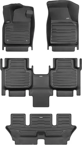 TuxMat - Para los modelos Volkswagen Atlas de 6 plazas 2018-2026 - Alfombrillas personalizadas para automóvil - Cobertura máxima, todo tipo de