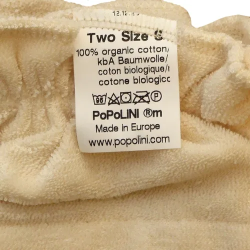 Miniatura 3 de 100% algodón orgánico paño pañal pañales pañales pañales botones Terry Eco, S, Beige