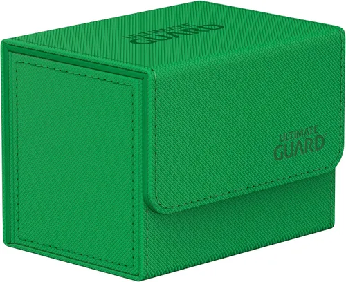 Miniatura 29 de Ultimate Guard Sidewinder 100+, caja de cubierta para 100 tarjetas TCG de doble manga, gris, cierre magnético y forro interior de microfibra para un
