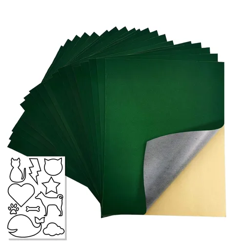 Miniatura 16 de 4 hojas de terciopelo autoadhesivas, tela flocada autoadhesiva para cajones de joyas, forro de caja de almacenamiento (4 piezas, negro)