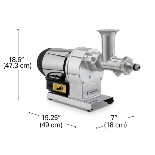 Miniatura 7 de Hamilton Beach Commercial HWG800 exprimidor de pasto de trigo, 12 pulgadas de alto, 23.03 pulgadas de ancho y 7.09 pulgadas de largo, acero