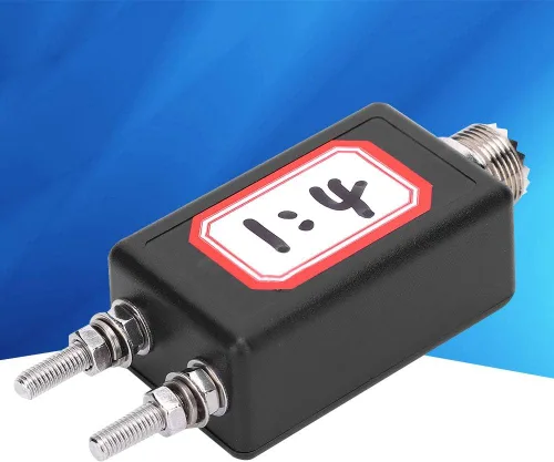 Miniatura 4 de Balun HF para antena QRP Mini Impedancia al aire libre Match para SDR Transceptor Estación de radio de onda corta (1:4)