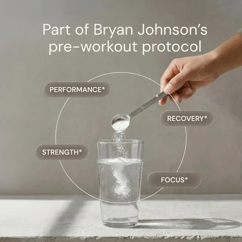Miniatura 3 de Blueprint Bryan Johnson Monohidrato de creatina en polvo – Polvo de aminoácidos – Suplemento que apoya el crecimiento muscular, la recuperación