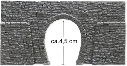 Miniatura 3 de Noch 34937 Portal Stone SNG TRK Kit de modelo de escala N gris