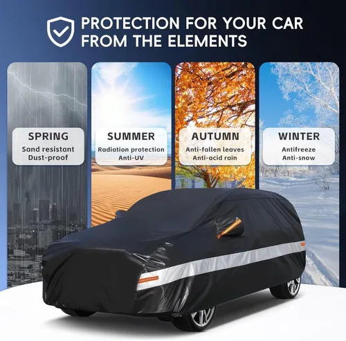 Miniatura 4 de Funda para automóvil SUV de ajuste personalizado para BMW X1/iX1 2009-2025, 100% impermeable, transpirable, para exteriores, protección contra