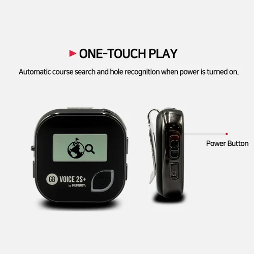 Miniatura 6 de GOLFBUDDY Voice 2S+ Telémetro GPS parlante, navegación con clip en el sombrero de golf, modo pendiente encendido/apagado, 18 horas de duración