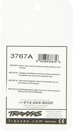 Miniatura 2 de Traxxas 3767 Cubiertas de aluminio anodizado azul (se ajusta a Ultra Shocks) (juego de cuatro)