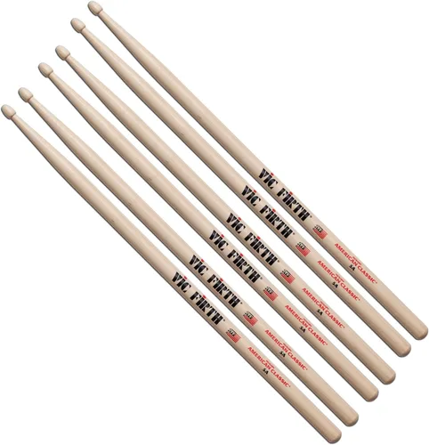 Vic Firth Baquetas American Classic 5A - Paquete de 3