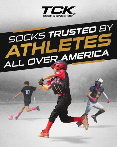 Miniatura 5 de TCK Prosport Calcetines de tubo para béisbol, sóftbol, fútbol. Calcetines duraderos y con tecnología de absorción de humedad que cubren