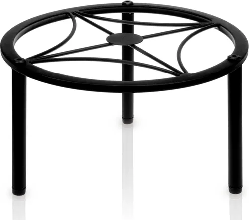 Miniatura 19 de TOSKING Soporte de metal resistente para plantas, patrón redondo de desplazamiento clásico de 9 pulgadas, patas niveladoras antideslizantes