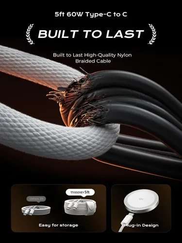 Miniatura 7 de THREEKEY Estación de carga, para cargador magnético con rotación de 180°, almohadilla de carga rápida Qi2 de 15 W con imanes de doble cara, soporte