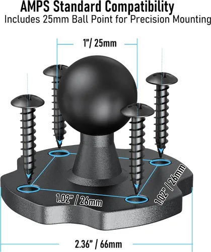 Miniatura 8 de Soporte de aluminio resistente para tableta, tablero de instrumentos para camión, vehículo, escritorio, pared, soporte ajustable de 360° para iPad