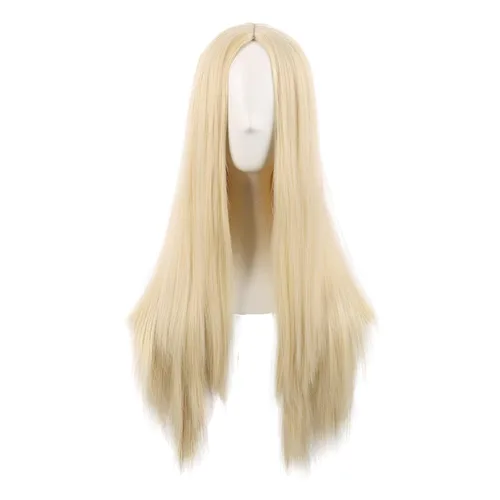 Miniatura 25 de MapofBeauty - Peluca larga y lacia natural especial para mujer de 28 pulgadas/70 cm (marrón)