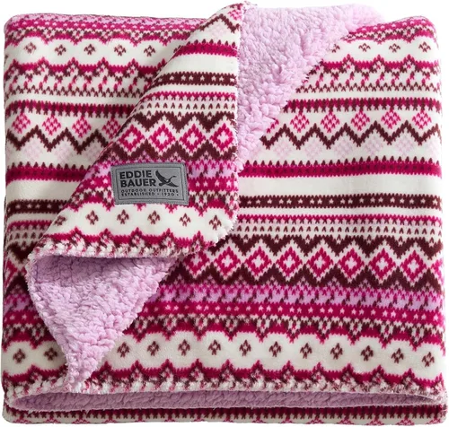 Miniatura 15 de Eddie Bauer - Oversized Throw Blanket 50x70, Reversible Plush Blanket for Couch or Bed, Animal Print Room Decor (Animal Plaid Brown)