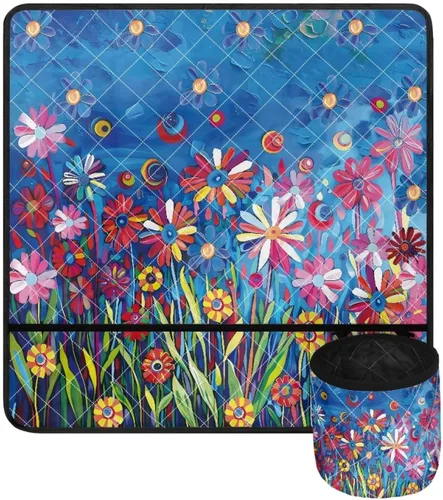 Miniatura 15 de Alfombrilla para máquina de coser con estampado de manzanas rojas para mesa con bolsillos, resistente al polvo, compatible con máquina de coser