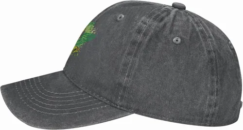 Miniatura 4 de Cowboy Hat Trendy Hats for Man and Women Djustable Four Season Outdoor Baseball Cap of Hell Skull with Angel Deep Heather