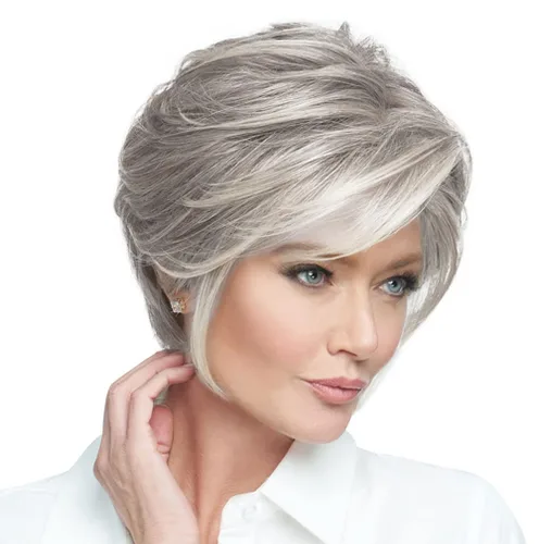 Miniatura 23 de Raquel Welch Go To Style - Peluca de pelo corto versátil y favorecedora de Hairuwear, gorra media, castaño iluminado por el sol RL10/12