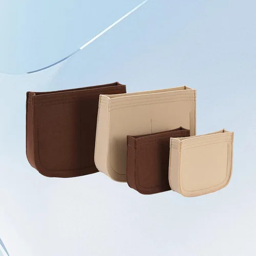 Miniatura 7 de LOUKAYCCI Organizador de fieltro para bolsa H Evelyne 16, inserto de fieltro prémium para bolso (E16, marrón)