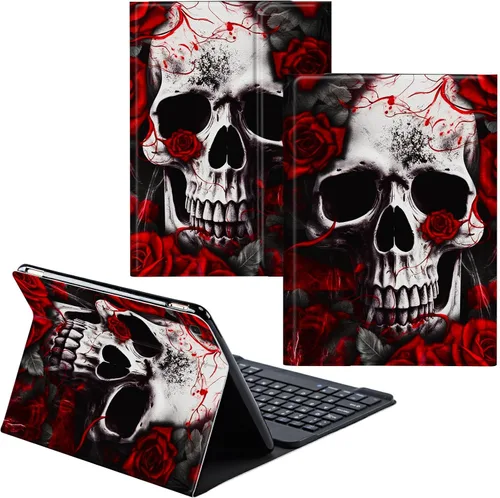 Miniatura 31 de Funda para Samsung Galaxy Tab S6 Lite 2022/2020 Teclado Inalámbrico Desmontable y Cubierta De Soporte De Cuero PU Funda Protectora Para Samsung