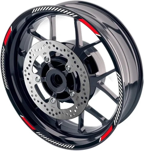 Miniatura 18 de MC MOTOPARTS Pegatinas de llanta exterior de 17 pulgadas C02B compatibles con YZF R125 MT125 MT07 MT10 MT25 FZ25 MT03 (azul)