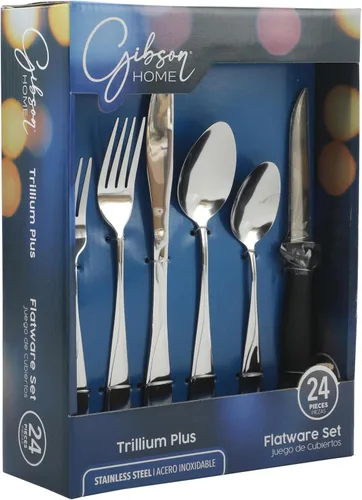 Miniatura 8 de Gibson Home Castleford - Juego de cubiertos de acero inoxidable, 20 piezas, para 4 personas, acabado pulido moderno