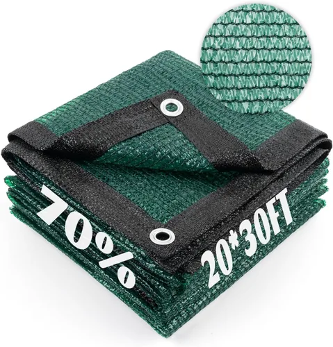 Miniatura 70 de Cool Area Lona de malla con ojales para cubierta de plantas, toldo de patio de 10 x 20 pies, para jardín, pérgola, invernadero, coche, granero, 55%
