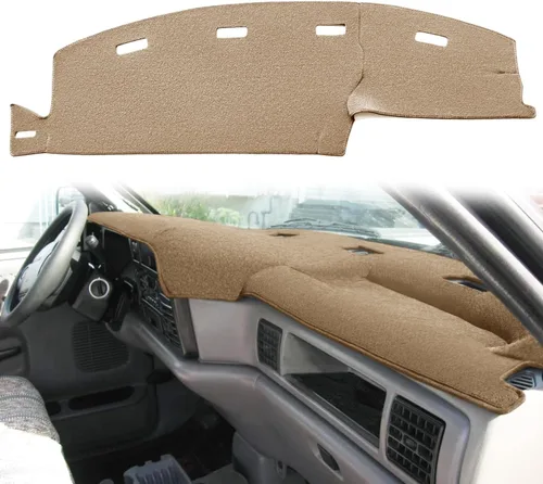 Miniatura 11 de Yiz Funda para Tablero Cubierta de Salpicadero Tapete de Ajuste Personalizado para Dodge Ram 1500 2002-2005, 2500/3500 2003-2005 (02-05 Beige) Y22