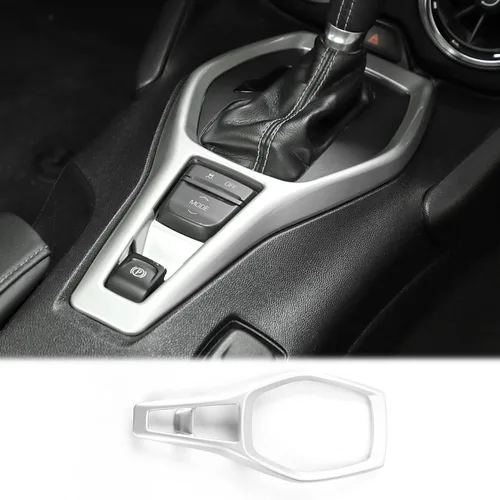 Miniatura 9 de CheroCar Cubierta decorativa del panel de cambios con adhesivo decorativo para tablero de instrumentos para Chevrolet Camaro 2016+, accesorios