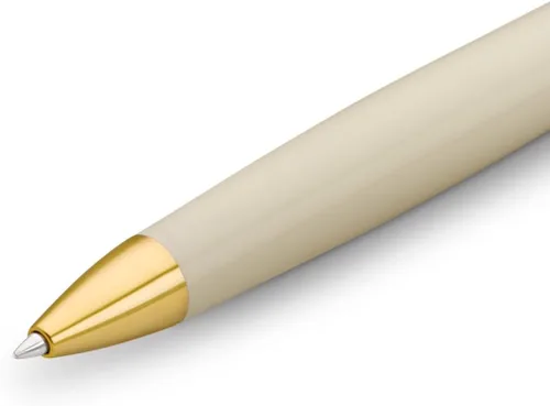 Miniatura 2 de Kaweco STUDENT 20's Jazz Bolígrafo I Business Bolígrafo de acrílico de alta calidad en marrón y crema I Elegante bolígrafo con caja de regalo