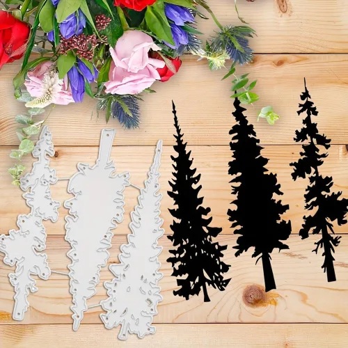 Lapoo Troquel de corte de metal de Navidad para álbumes de recortes, marco de fondos 3D, troqueles de corte, bricolaje, álbum, decoración de