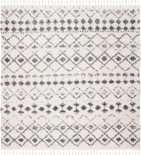 Miniatura 2 de SAFAVIEH Berber Fringe Shag Collection - Alfombra cuadrada, 9 pies, diseño marroquí, no desprende pelusa y de fácil cuidado, 1.2 pulgadas de grosor