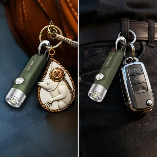 Miniatura 7 de Llavero recargable A11 - Mini linterna de bolsillo, llavero de 500 lúmenes altos, linternas EDC, impermeable, pequeña y ligera para el transporte