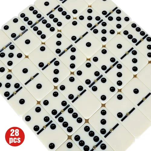 Miniatura 4 de GOTHINK Juego de Dominó Doble 6 Portátil para Adultos con Caja de Almacenamiento, 28 Fichas, Juego de Dominó para Viajes de Vacaciones