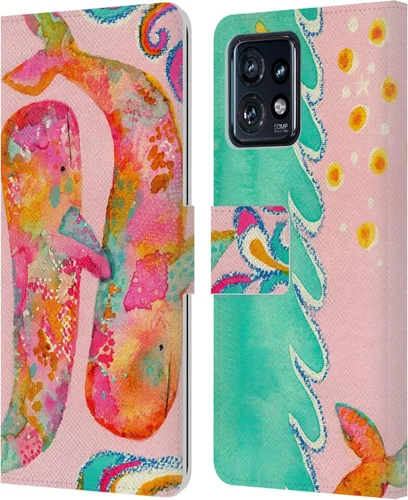 Miniatura 14 de Head Case Designs Officially Licensed Wyanne Quiet Creative Animals 2 Leather Book Wallet Case Cover Compatible with Motorola Moto Edge 40 Pro