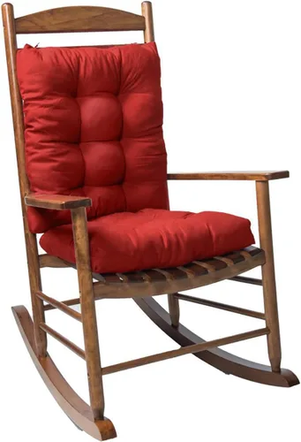 Miniatura 9 de Cojines para silla mecedora para interiores y exteriores, paquete de 1, cojines para sillas de patio, cojines de asiento de respaldo alto para Negro