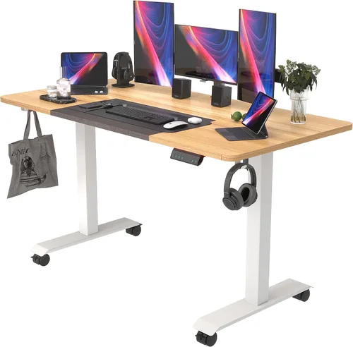 Miniatura 11 de Monomi Escritorio Eléctrico de Altura Ajustable de Pie, 48x24 Pulgadas, Escritorio Ergonómico para Oficina en Casa Sentado/De Pie